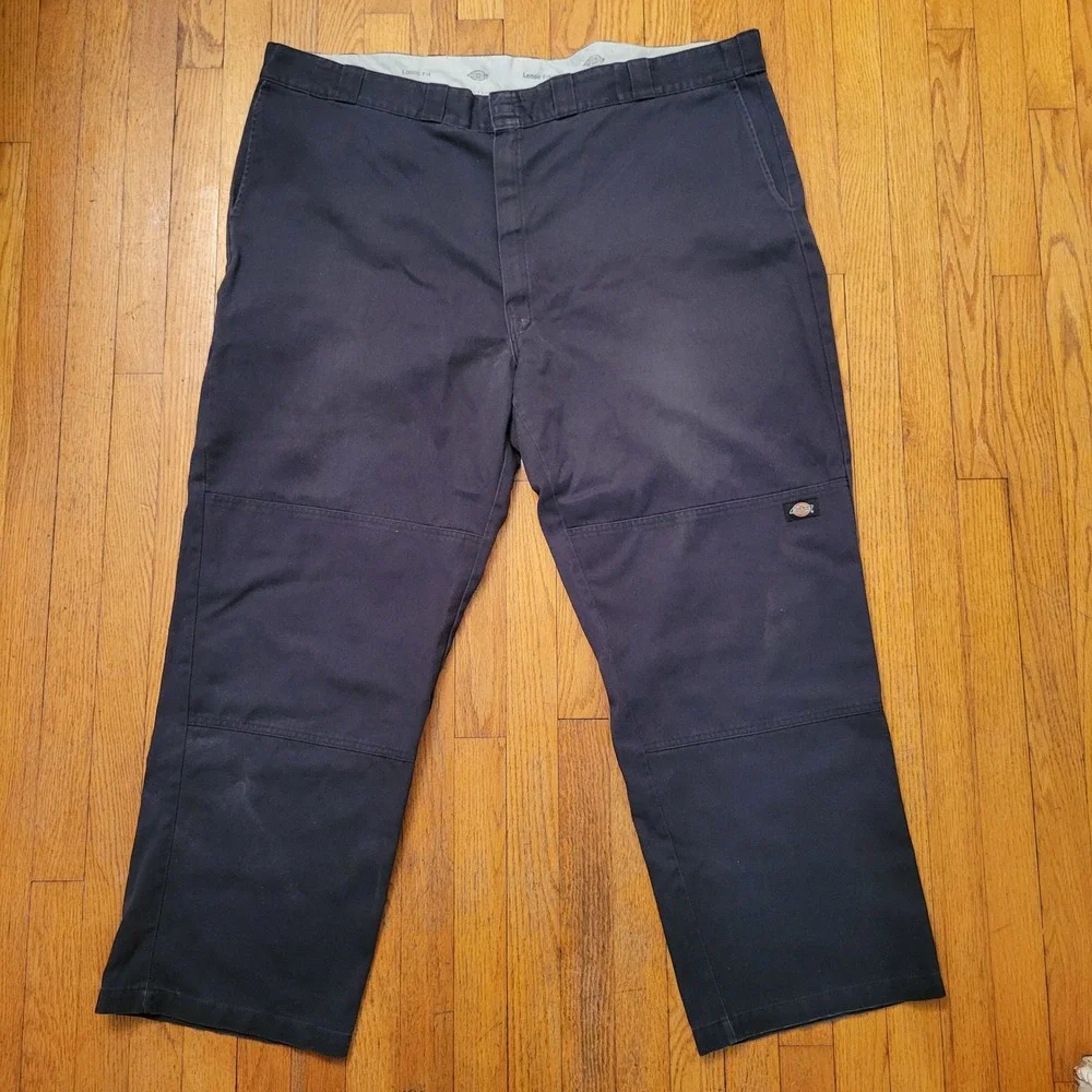 2 Pair Dickies Loose Fit Double Knee‎ Work Pants Black 50x32 Utility Gorpcore